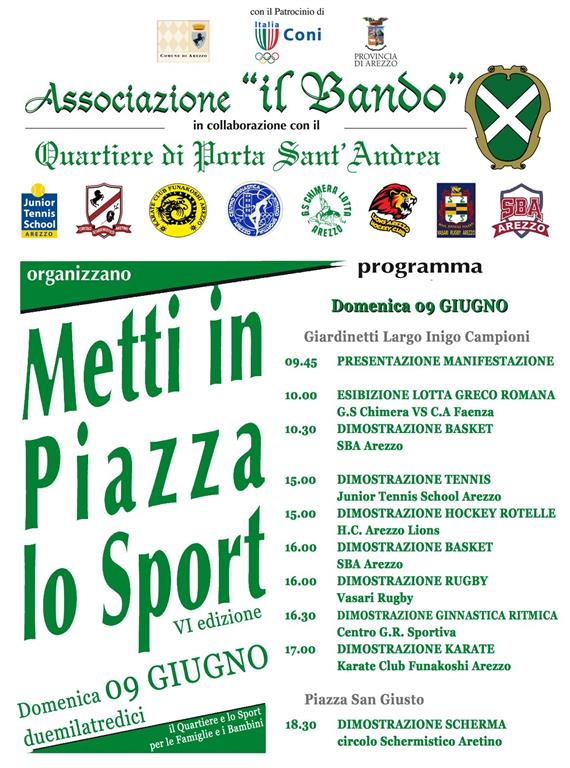 metti in piazza lo sport_volantino